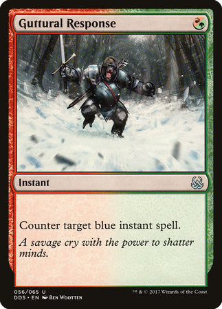 Guttural Response [Duel Decks: Mind vs. Might] | Rook's Games and More