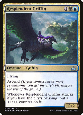 Resplendent Griffin [Rivals of Ixalan] | Rook's Games and More