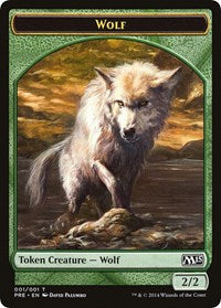 Wolf Token [Prerelease Cards] | Rook's Games and More