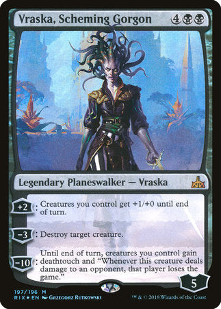 Vraska, Scheming Gorgon [Rivals of Ixalan] | Rook's Games and More