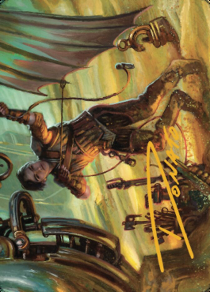 Mishra, Excavation Prodigy Art Card (Gold-Stamped Signature) [The Brothers' War Art Series] | Rook's Games and More