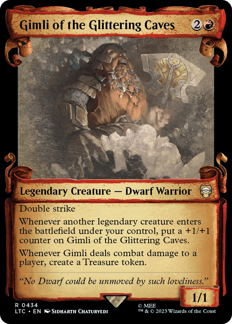Gimli of the Glittering Caves [The Lord of the Rings: Tales of Middle-Earth Commander Showcase Scrolls] | Rook's Games and More