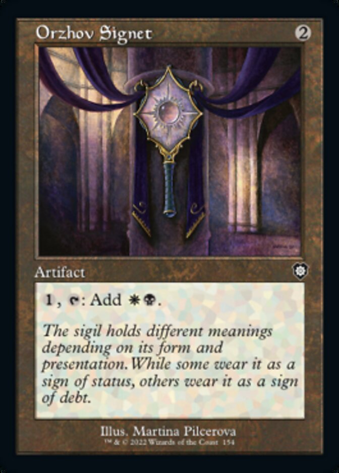 Orzhov Signet (Retro) [The Brothers' War Commander] | Rook's Games and More