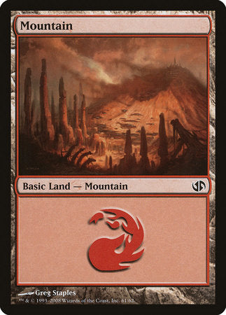 Mountain (61) [Duel Decks: Jace vs. Chandra] | Rook's Games and More