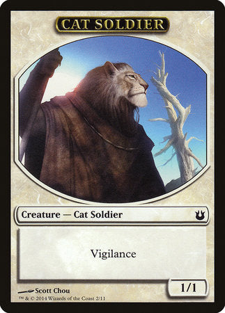 Cat Soldier Token [Born of the Gods Tokens] | Rook's Games and More