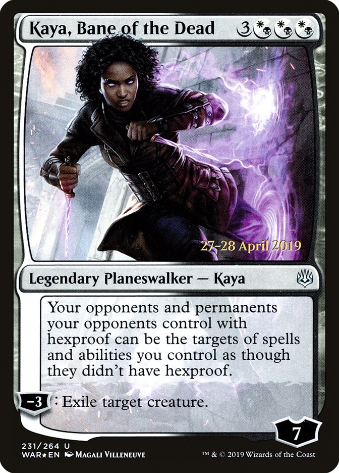 Kaya, Bane of the Dead  [War of the Spark Prerelease Promos] | Rook's Games and More