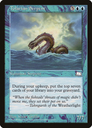 Tolarian Serpent [Weatherlight] | Rook's Games and More