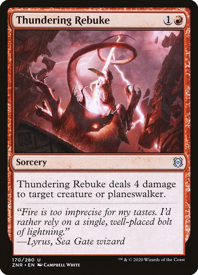 Thundering Rebuke [Zendikar Rising] | Rook's Games and More