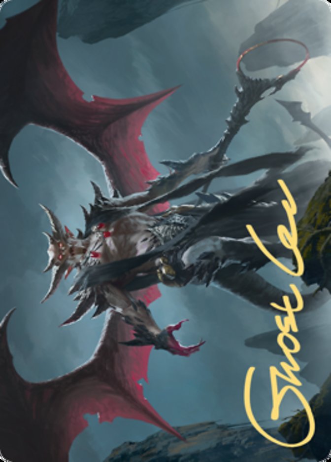 Taborax, Hope's Demise Art Card (Gold-Stamped Signature) [Zendikar Rising Art Series] | Rook's Games and More