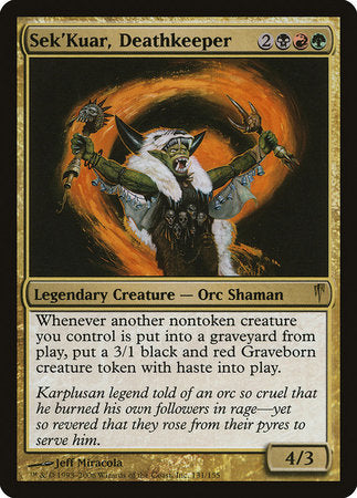 Sek'Kuar, Deathkeeper [Coldsnap] | Rook's Games and More