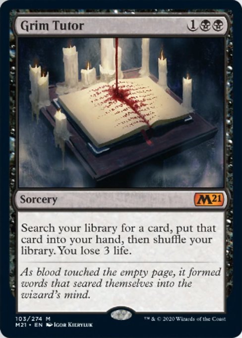 Grim Tutor [Core Set 2021] | Rook's Games and More
