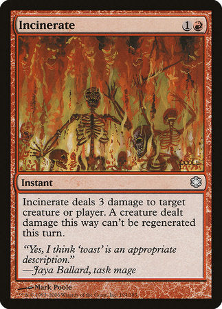 Incinerate [Coldsnap Theme Decks] | Rook's Games and More
