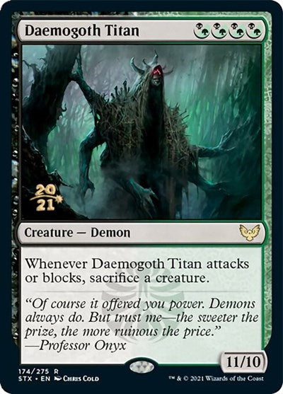 Daemogoth Titan [Strixhaven: School of Mages Prerelease Promos] | Rook's Games and More