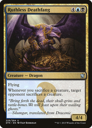 Ruthless Deathfang [Dragons of Tarkir] | Rook's Games and More