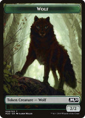 Wolf Double-sided Token [Challenger Decks 2020 Tokens] | Rook's Games and More