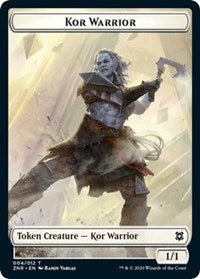 Kor Warrior // Plant Double-sided Token [Zendikar Rising Tokens] | Rook's Games and More