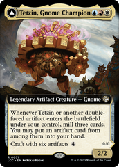 Tetzin, Gnome Champion // The Golden-Gear Colossus (Extended Art) [The Lost Caverns of Ixalan Commander] | Rook's Games and More