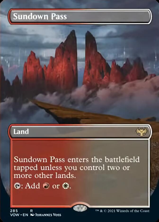 Sundown Pass (Borderless) [Innistrad: Crimson Vow] | Rook's Games and More