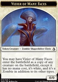 Vizier of Many Faces // Zombie Token [Amonkhet Tokens] | Rook's Games and More