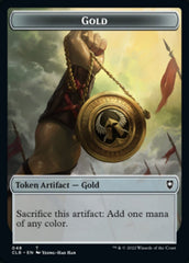 Gold // Dragon Double-sided Token [Commander Legends: Battle for Baldur's Gate Tokens] | Rook's Games and More