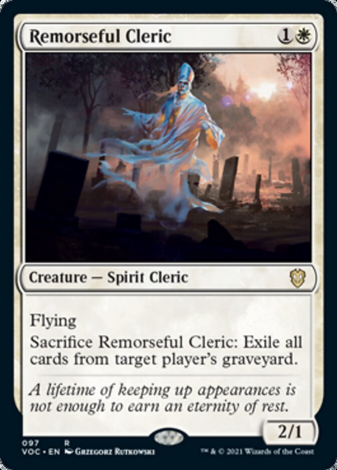 Remorseful Cleric [Innistrad: Crimson Vow Commander] | Rook's Games and More