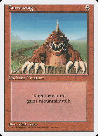 Burrowing [Fourth Edition] | Rook's Games and More