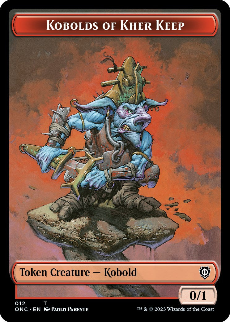 Kobolds of Kher Keep // Dragon Double-Sided Token [Phyrexia: All Will Be One Commander Tokens] | Rook's Games and More