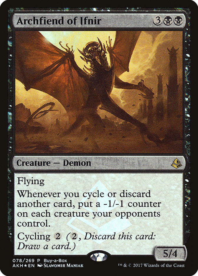 Archfiend of Ifnir (Buy-A-Box) [Amonkhet Promos] | Rook's Games and More