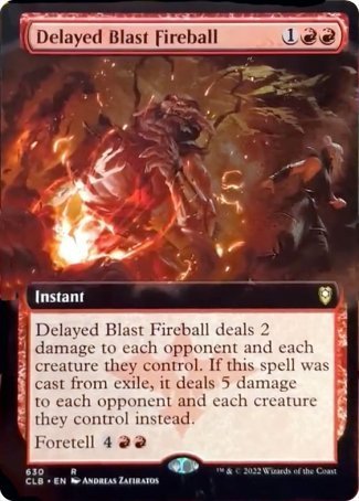 Delayed Blast Fireball (Extended Art) [Commander Legends: Battle for Baldur's Gate] | Rook's Games and More