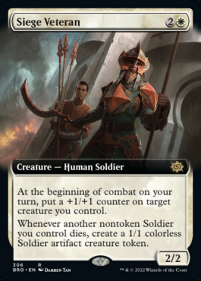 Siege Veteran (Extended Art) [The Brothers' War] | Rook's Games and More