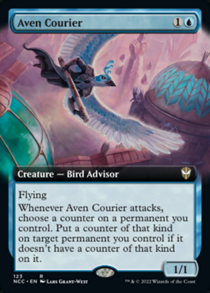 Aven Courier (Extended Art) [Streets of New Capenna Commander] | Rook's Games and More