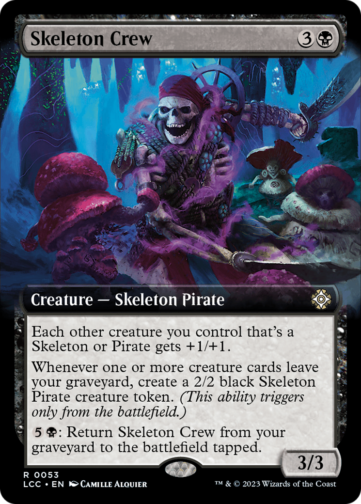 Skeleton Crew (Extended Art) [The Lost Caverns of Ixalan Commander] | Rook's Games and More