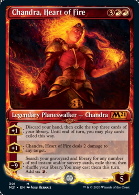 Chandra, Heart of Fire (Showcase) [Core Set 2021] | Rook's Games and More