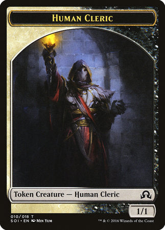 Human Cleric Token [Shadows over Innistrad Tokens] | Rook's Games and More