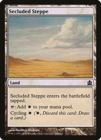 Secluded Steppe [Commander 2011] | Rook's Games and More