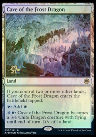 Cave of the Frost Dragon [Dungeons & Dragons: Adventures in the Forgotten Realms Prerelease Promos] | Rook's Games and More