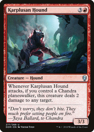 Karplusan Hound [Dominaria] | Rook's Games and More