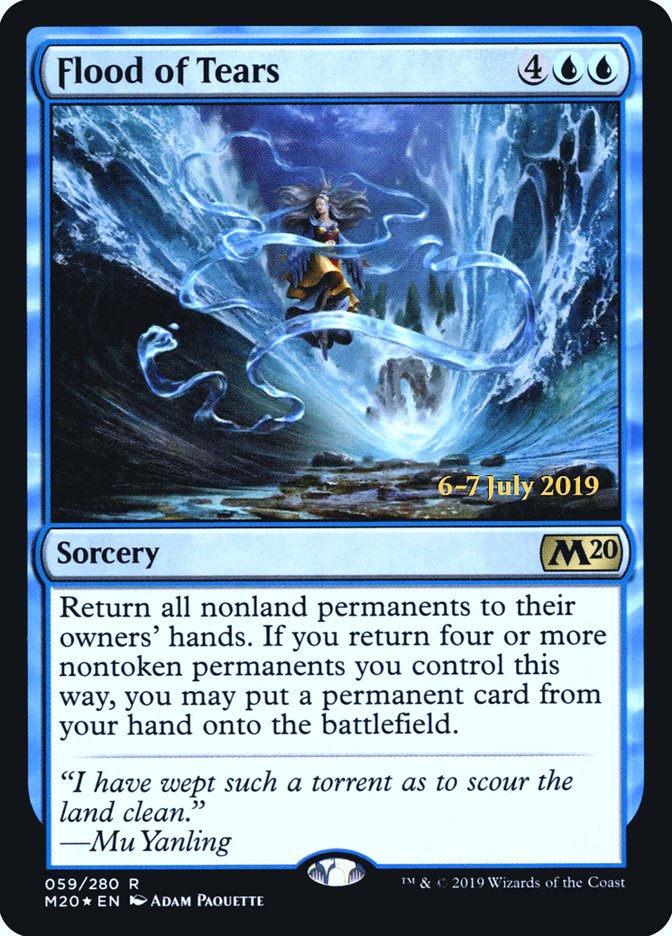 Flood of Tears  [Core Set 2020 Prerelease Promos] | Rook's Games and More