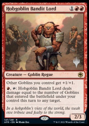 Hobgoblin Bandit Lord (Promo Pack) [Dungeons & Dragons: Adventures in the Forgotten Realms Promos] | Rook's Games and More
