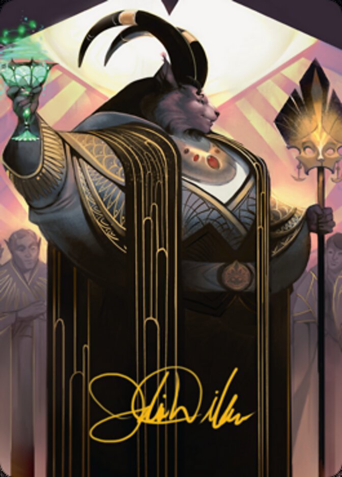 Jetmir, Nexus of Revels 2 Art Card (Gold-Stamped Signature) [Streets of New Capenna Art Series] | Rook's Games and More