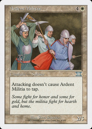 Ardent Militia [Classic Sixth Edition] | Rook's Games and More