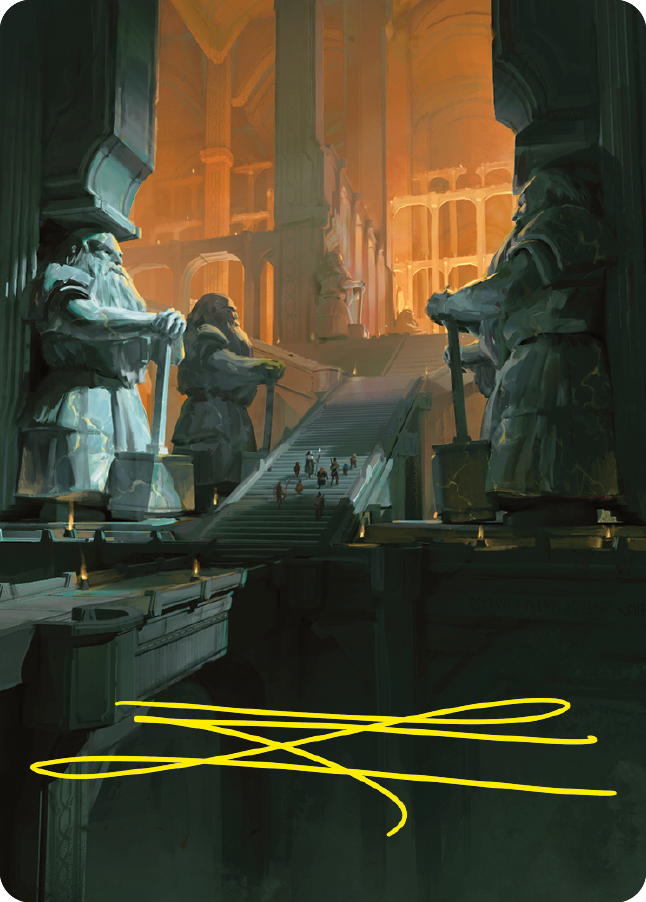 Mines of Moria Art Card (Gold-Stamped Signature) [The Lord of the Rings: Tales of Middle-earth Art Series] | Rook's Games and More