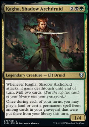 Kagha, Shadow Archdruid [Commander Legends: Battle for Baldur's Gate] | Rook's Games and More