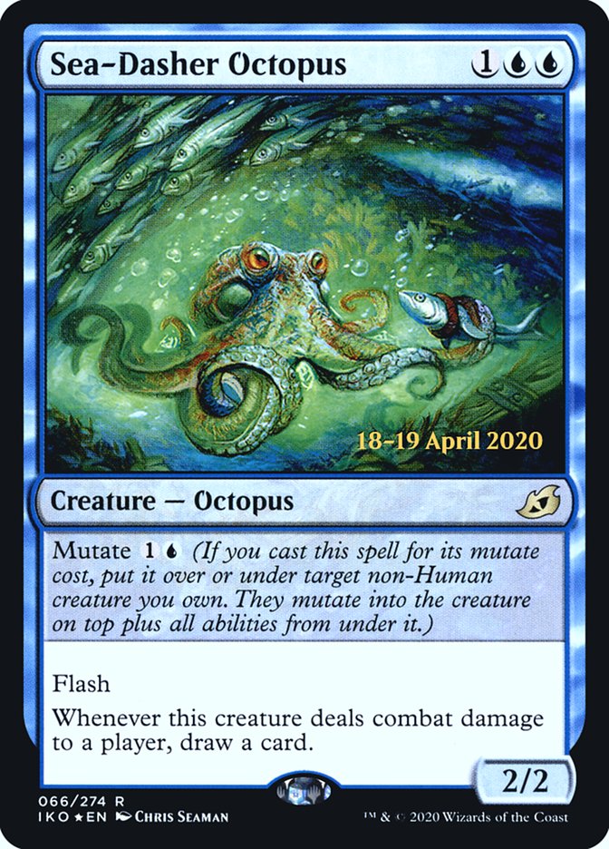 Sea-Dasher Octopus  [Ikoria: Lair of Behemoths Prerelease Promos] | Rook's Games and More