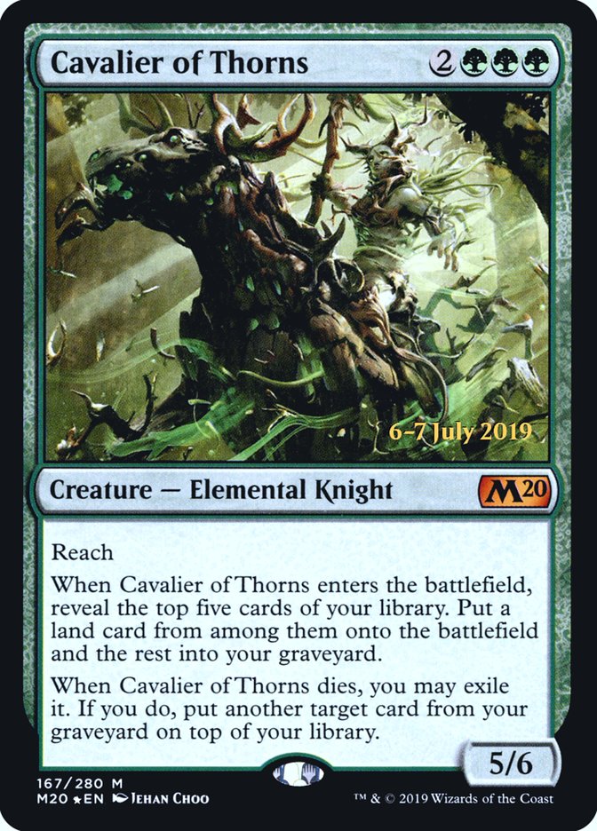 Cavalier of Thorns  [Core Set 2020 Prerelease Promos] | Rook's Games and More