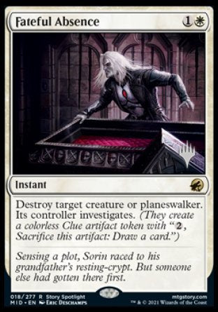 Fateful Absence (Promo Pack) [Innistrad: Midnight Hunt Promos] | Rook's Games and More