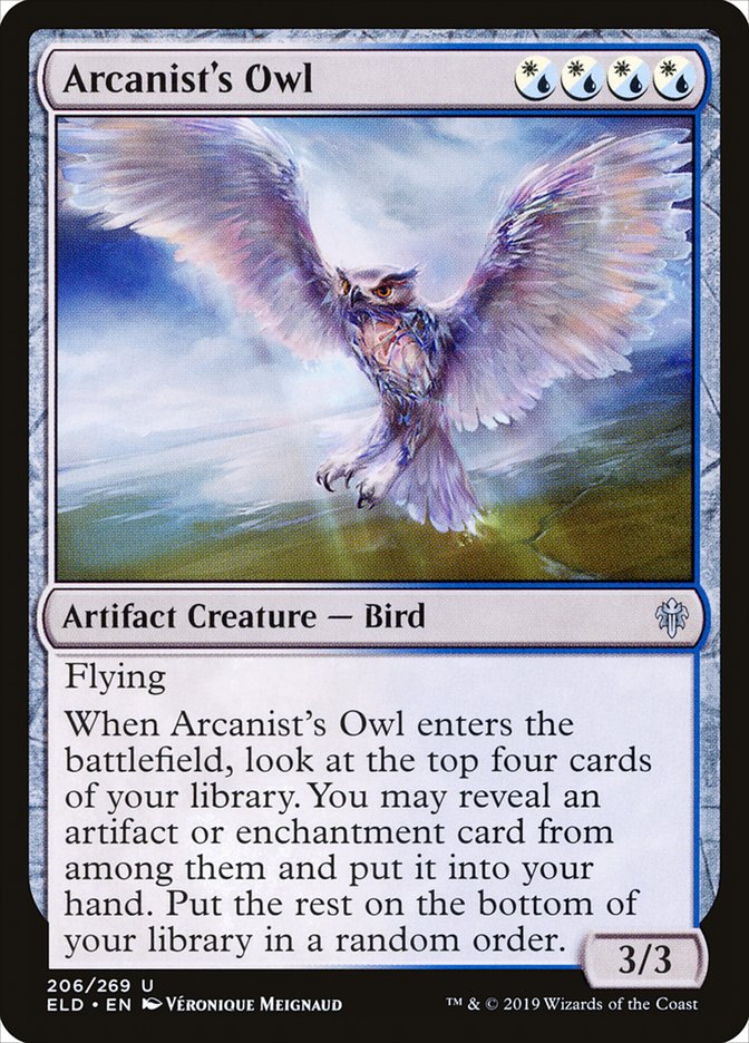Arcanist's Owl [Throne of Eldraine] | Rook's Games and More