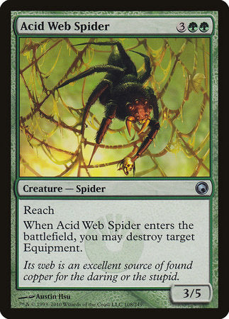 Acid Web Spider [Scars of Mirrodin] | Rook's Games and More