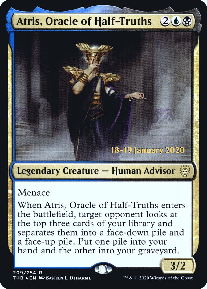 Atris, Oracle of Half-Truths [Theros Beyond Death Prerelease Promos] | Rook's Games and More