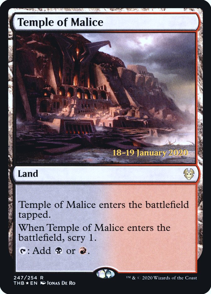 Temple of Malice [Theros Beyond Death Prerelease Promos] | Rook's Games and More